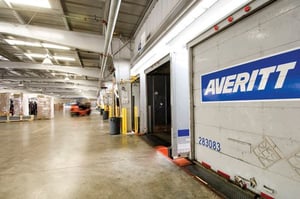 Canada-bound freight is consolidated at Averitt service centers