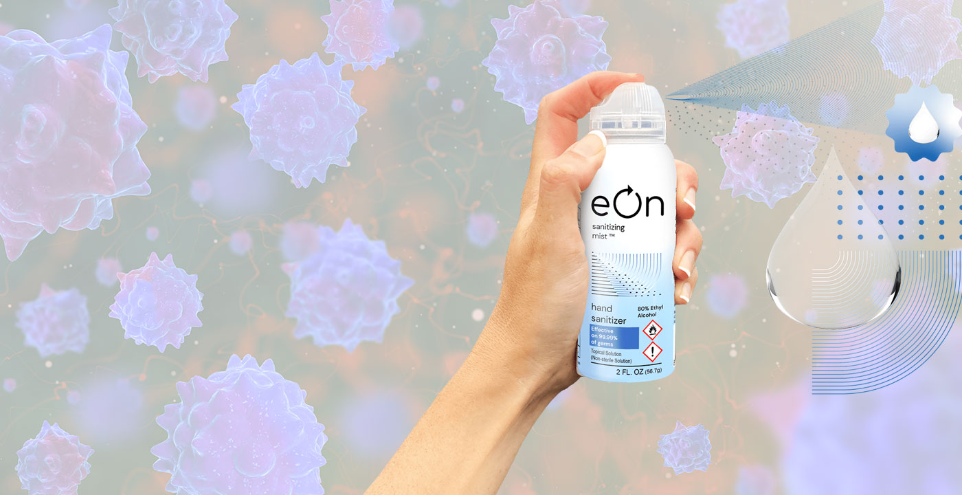 eOn Sanitizing Mist Company In Motion Makes A Continuous Spray